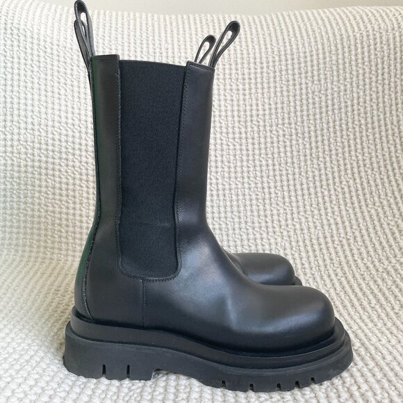 Bottega Veneta Lug Boots Black 36.5 - Picture 4 of 11